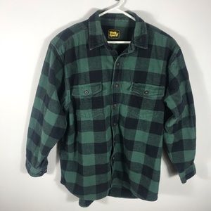 WORK N SPORT LONG SLEEVE FLANNEL SHIRT SZ XL